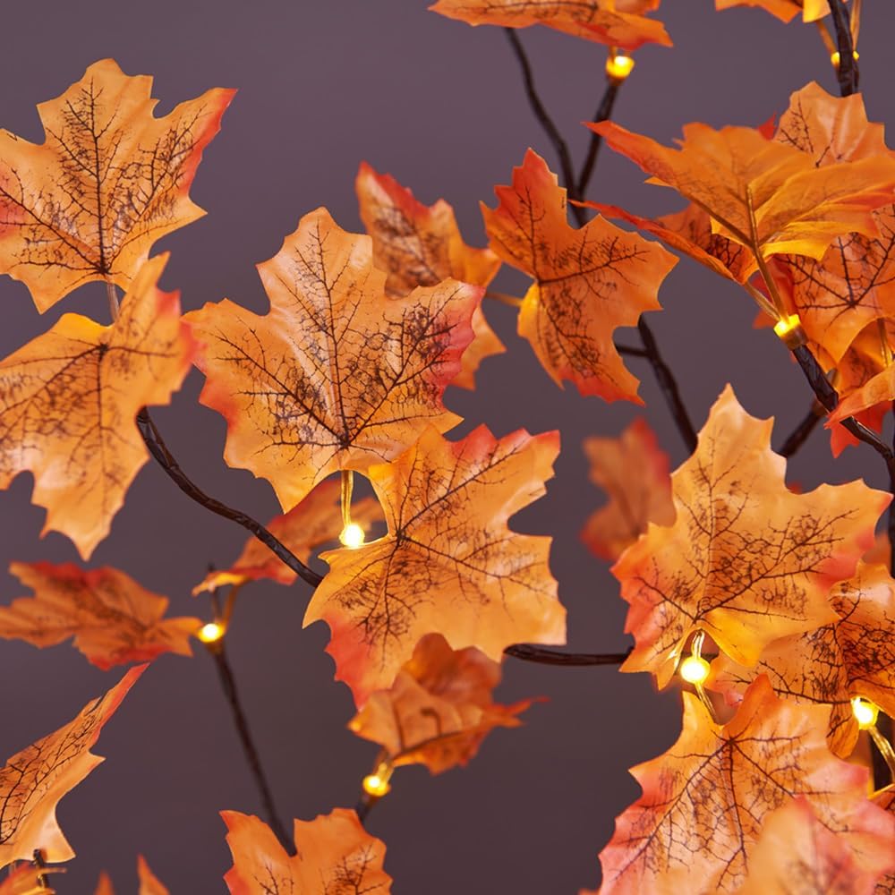 Faux Maple Tree Lighted