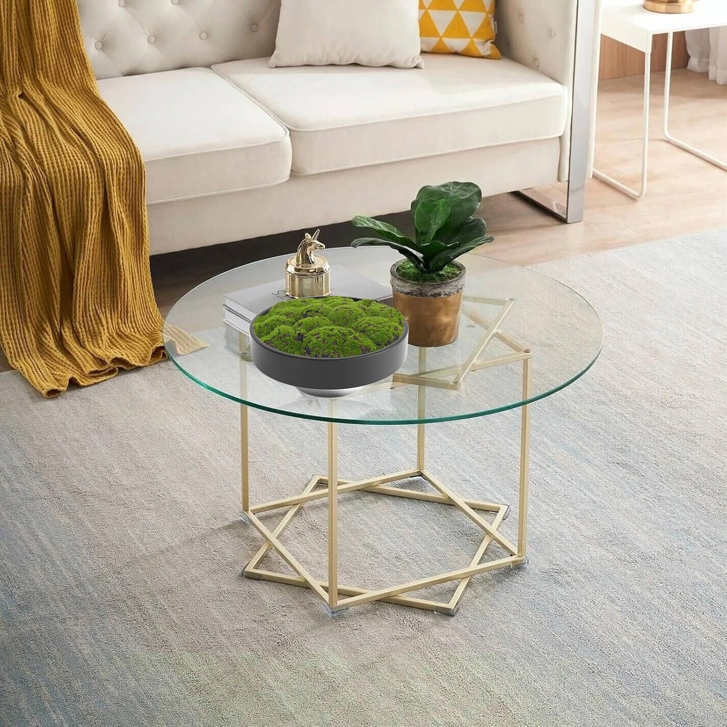 Faux Moss Bowl
